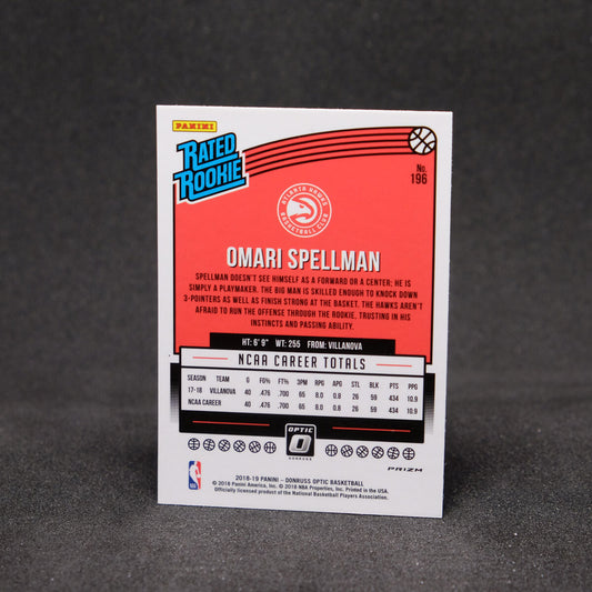 Omari Spellman 2018-19 Donruss Optic Rated Rookie Choice Prizm