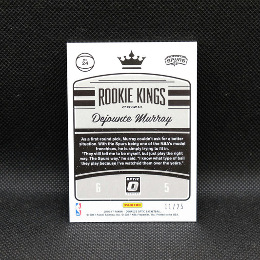 2016-17 Donruss Optic Dejounte Murray Rookie Kings Pink Prizm /25
