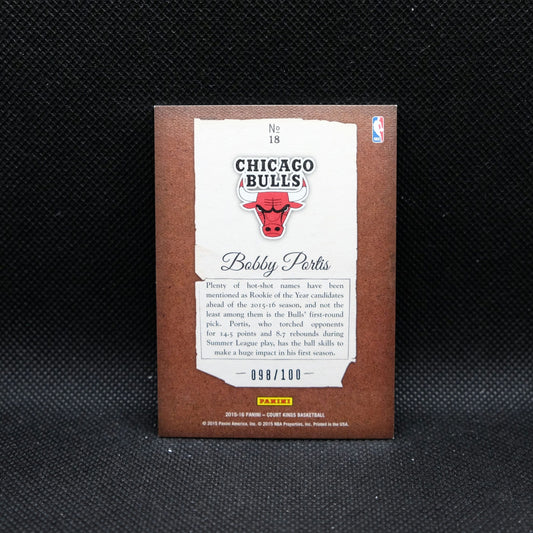2015-16 Panini Court Kings Bobby Portis #18 Rookie Card /100