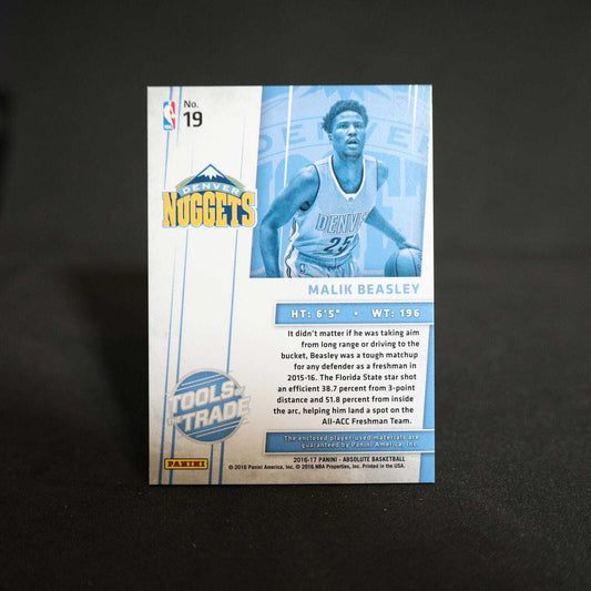 2016-17 Malik Beasley Absolute Tools Of the Trade Rookie Card /149