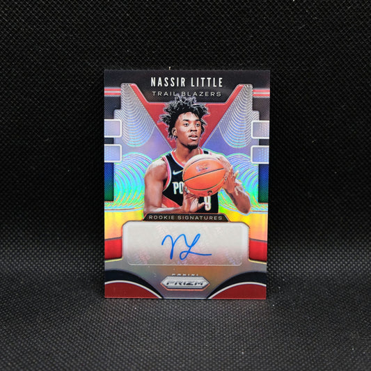 2019-20 Panini Prizm Nassir Little Rookie Signatures Silver Prizm