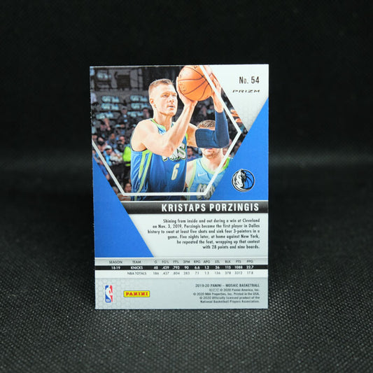 2019-20 Mosaic Pink Camo Kristaps Porzingis