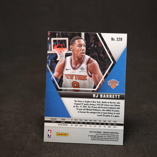 2019-20 Panini Mosaic RJ Barret Rookie Card RC #229
