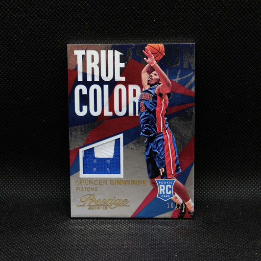 2014-15 Panini Prestige Spencer Dinwiddie True Colors Rookie Patch /25