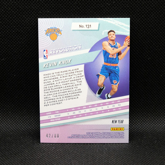 2018-19 Kevin Knox Revolution #131 New Year Green Cracked Ice RC /88