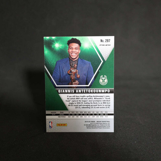 2019-20 Giannis Antetokounmpo Mosaic MVPs Pink Camo Prizm