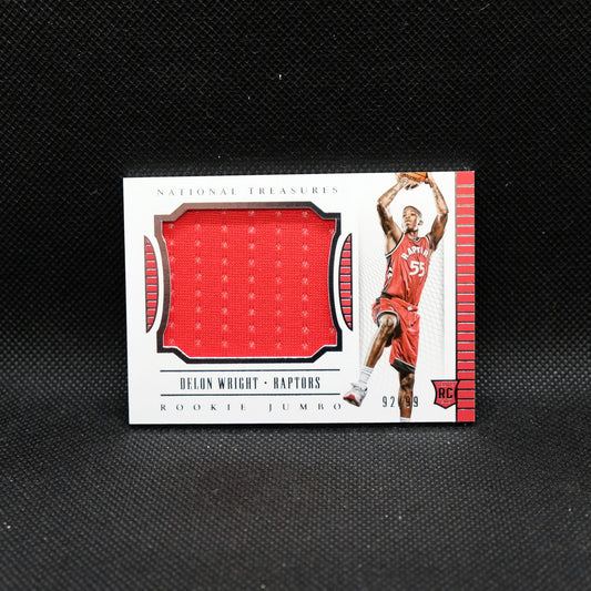 2015-16 Panini National Treasures Delon Wright Rookie Jumbo Materials /99