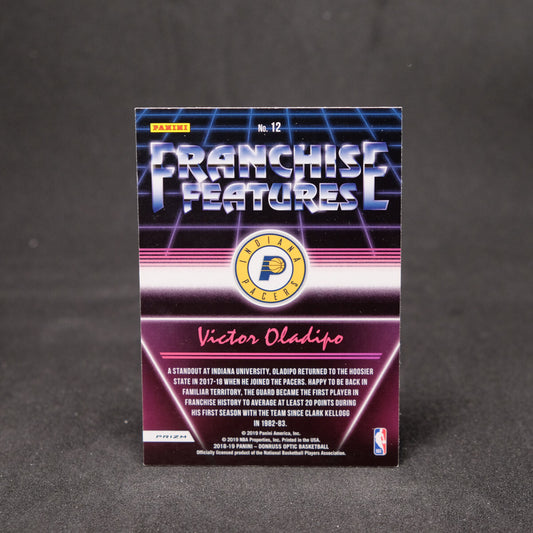 2018-19 Victor Oladipo Panini Donruss Optic Franchise Features Holo Prizm