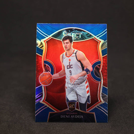2020-21 Panini Select Deni Avdija Concourse Blue Prizm RC Rookie Card