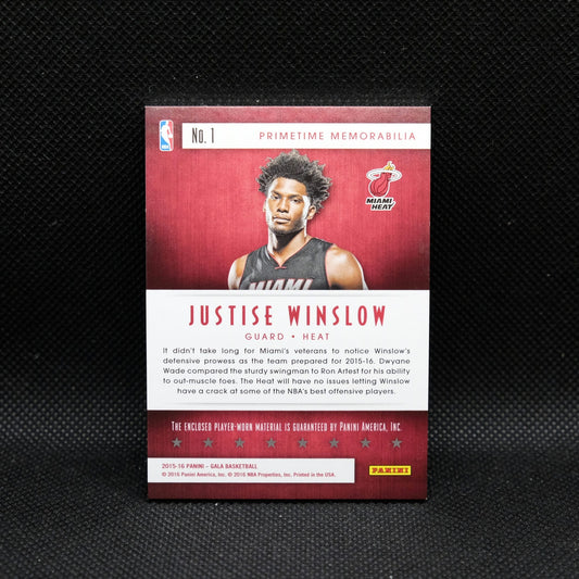 2015-16 Justise Winslow Gala Primetime Memorabilia Rookie Patch /60
