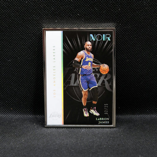 2021-22 LeBron James Noir #206 Statement Edition Silver Frame /25