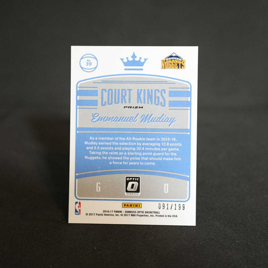 2016-17 Emmanuel Mudiay Donruss Optic Court Kings Gold /199