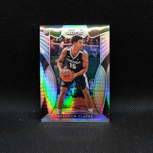 2019 Prizm Draft Brandon Clarke #86 Hyper Prizm Rookie Card /75