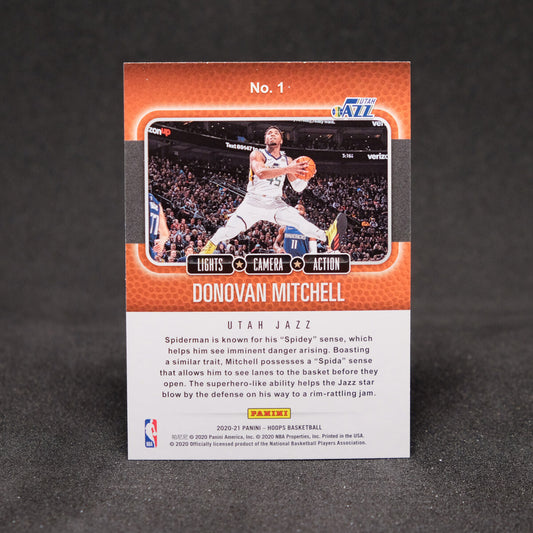 Donovan Mitchell 2020-21 Hoops Lights Camera Action