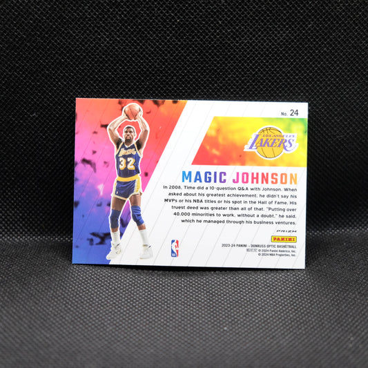 2023-24 Magic Johnson Donruss Optic Phases SSP Prizm