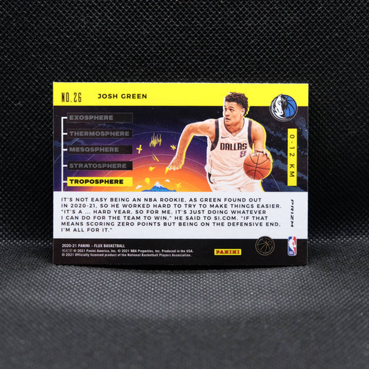 2020-21 Josh Green Flux Troposphere Prizm #26 Rookie