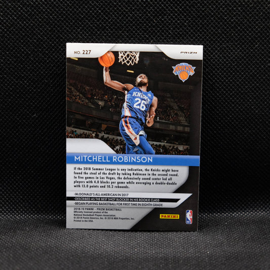 2018-19 Mitchell Robinson Prizm #227 Red Wave Prizm Rookie Card