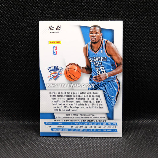 2014-15 Kevin Durant Prizm #86 Red Green Prizm