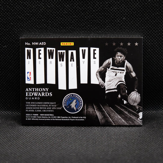 2020-21 Anthony Edwards Noir New Wave Jerseys Rookie /99 NW-AED