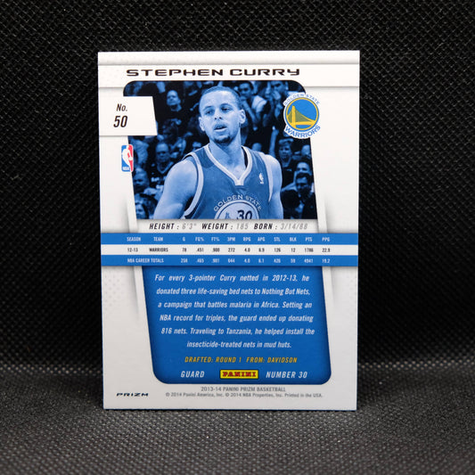 2013-14 Stephen Curry Prizm #50 Red White Blue Pulsar Prizm