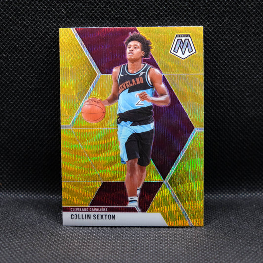 2019-20 Collin Sexton Mosaic #167 Gold Wave Prizm