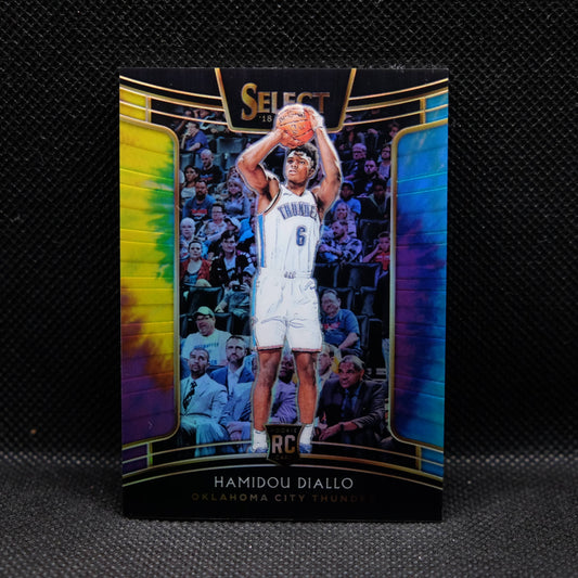 2018-19 Hamidou Diallo Select #86 Tie Dye Prizm Rookie Card /25
