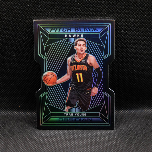 2019-20 Trae Young #13 Pitch Black Die Cut /25