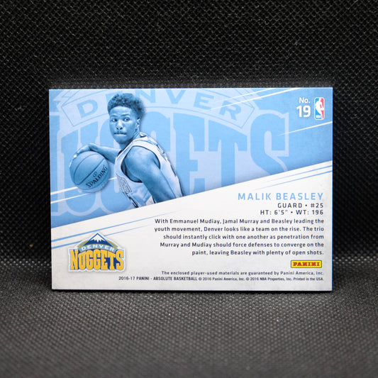 2016-17 Malik Beasley Absolute Tools Of The Trade Quad Patch Rookie /25