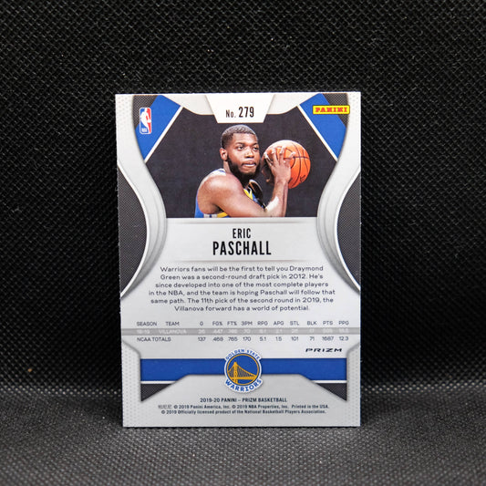 2019-20 Eric Paschall Prizm #279 Silver Prizm Rookie Card