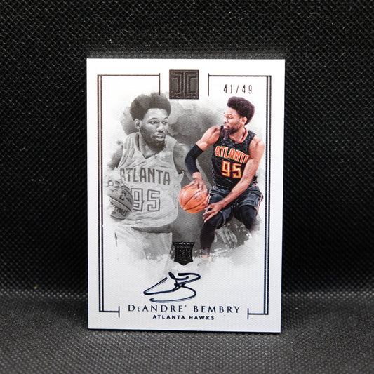 2016-17 DeAndre' Bembry Impeccable #121 Rookie Autograph /49