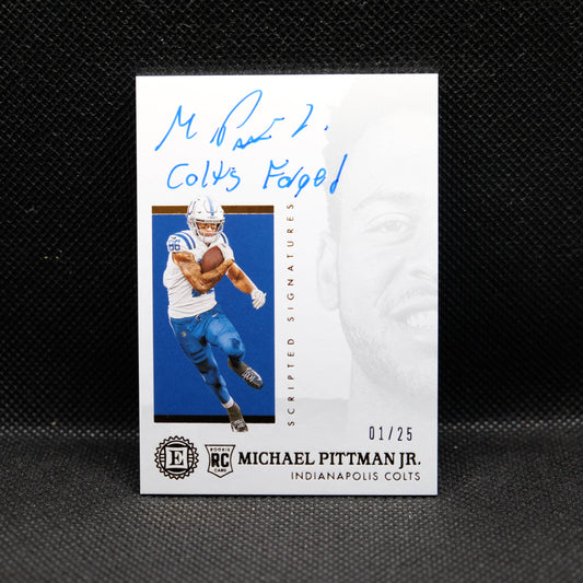 2020 Michael Pittman Jr. Encased Scripted Signatures /25