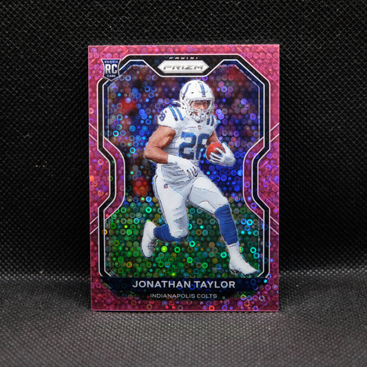 2020 Jonathan Taylor Prizm #332 Pink Fast Break Prizm Rookie /15