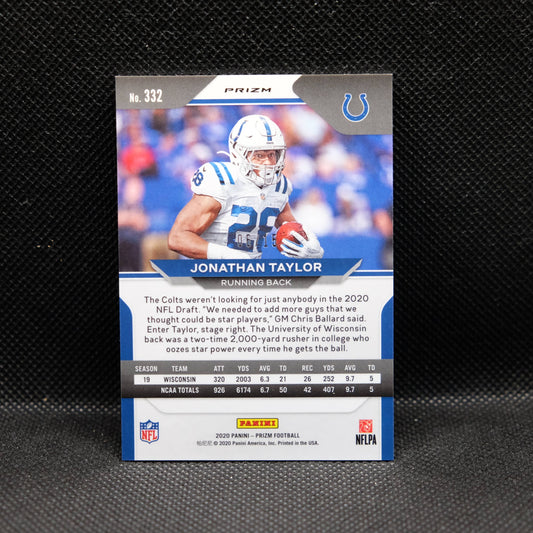 2020 Jonathan Taylor Prizm #332 Pink Fast Break Prizm Rookie /15