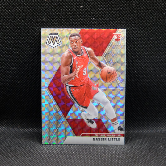 2019-20 Nassir LIttle Mosaic #247 Silver Mosaic Prizm Rookie Card
