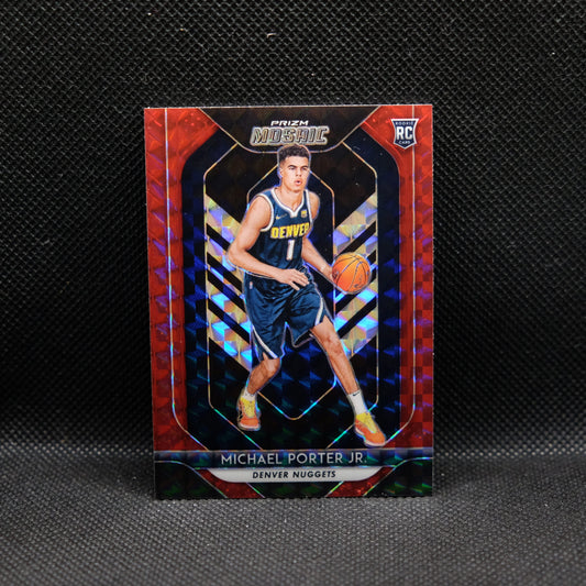 2018-19 Michael Porter Jr. Mosaic #73 Red Mosaic Prizm Rookie Card