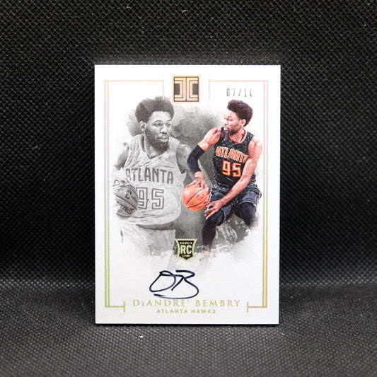 2016-17 DeAndre' Bembry Impeccable #121 Rookie Autograph /10