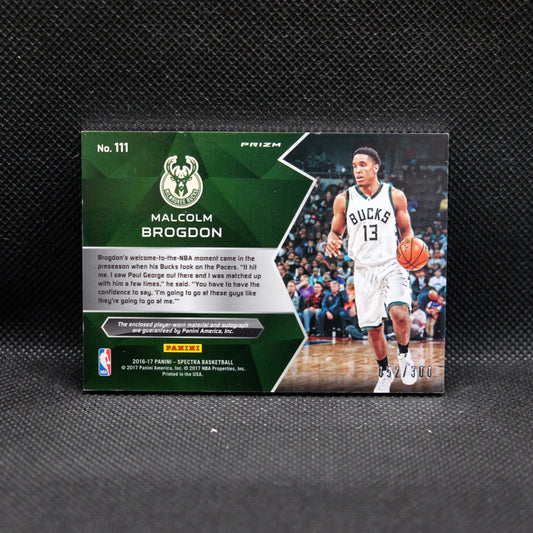 2016-17 Malcolm Brogdon Spectra #111 Rookie Patch Auto /300