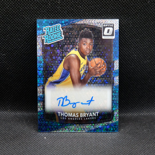 2017-18 Thomas Bryant Donruss Optic Rated Rookie Fast Break Prizm Autograph