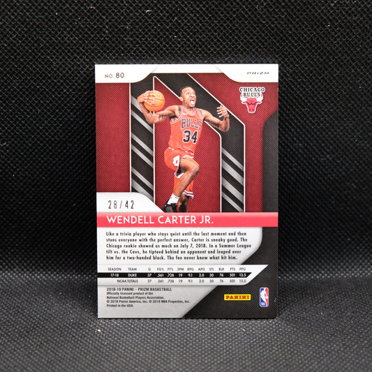 2018-19 Wendell Carter Jr. Prizm #80 Pink Pulsar Prizm Rookie Card /42