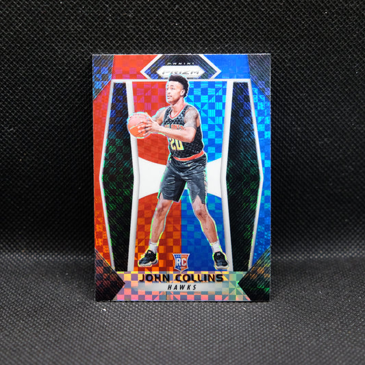 2017-18 John Collins Prizm #109 Red White Blue Prizm Rookie Card