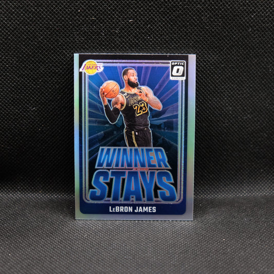 2024-24 LeBron James Donruss Optic Winner Stays Silver Holo Prizm