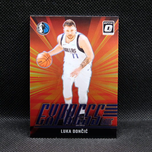 2024-24 Luka Doncic Donruss Optic Express Lane Purple Prizm
