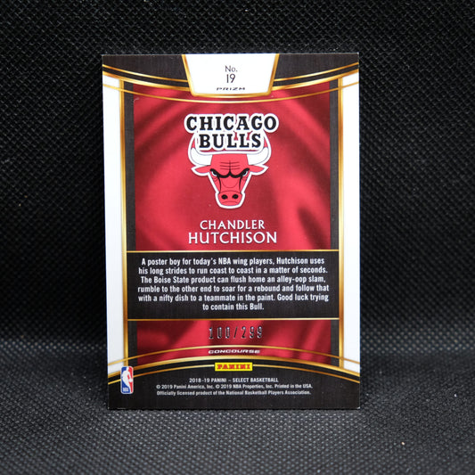 2018-19 Chaandler Hutchison Select #19 Light Blue Prizm Rookie Card