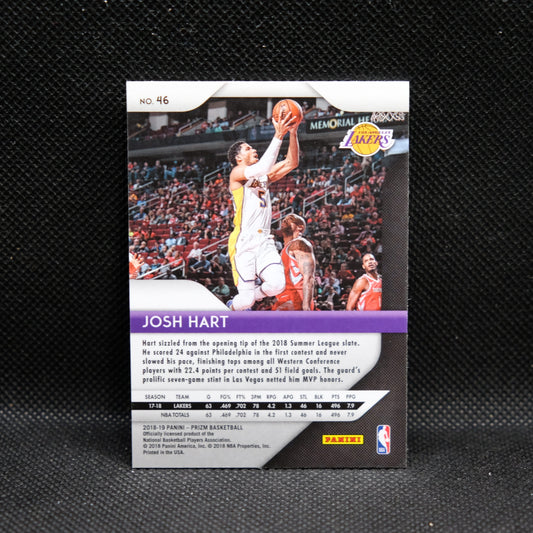 2018-19 Josh Hart Prizm #46 Error Rookie Card