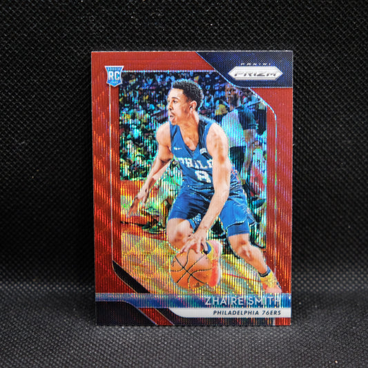 2018-19 Zhaire Smith Prizm #189 Red Wave Prizm Rookie Card