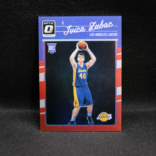 2016-17 Ivica Zubac Donruss Optic #176 Red Prizm Rookie Card /99