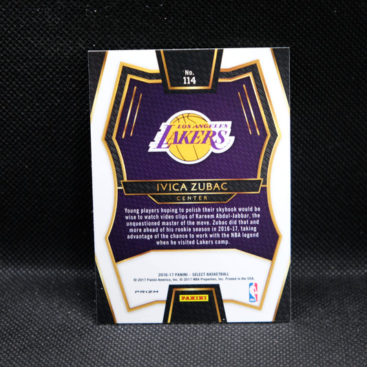 2016-17 Ivica Zubac Select #114 Silver Prizm Rookie Card