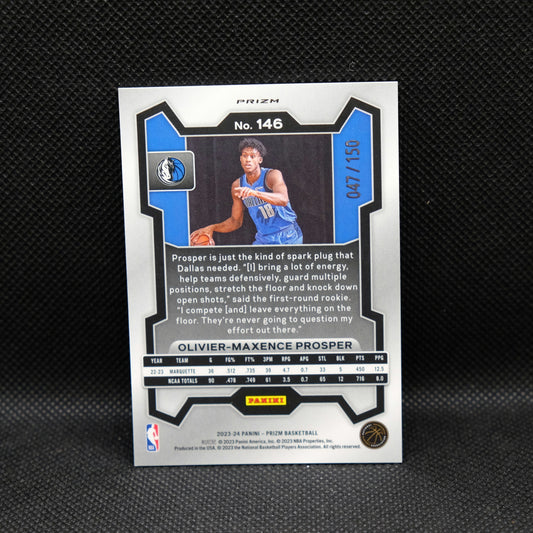 Olivier-Maxence Prosper - 2023-24 Panini Prizm Blue Fast Break Prizm /150 RC