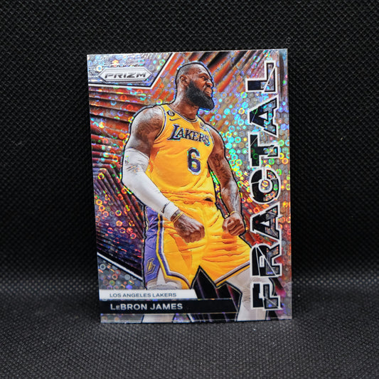2023-24 Panini Prizm - LeBron James Fractal Silver Fast Break Prizm