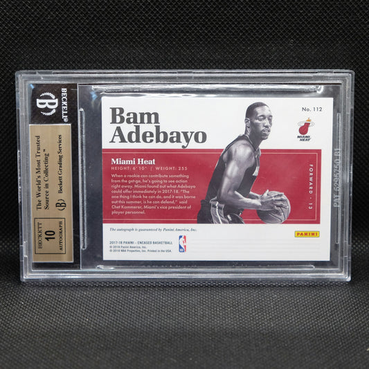 2017-18 Bam Adebayo Encased Rookie Endorsements /99 BGS 9.5 Auto